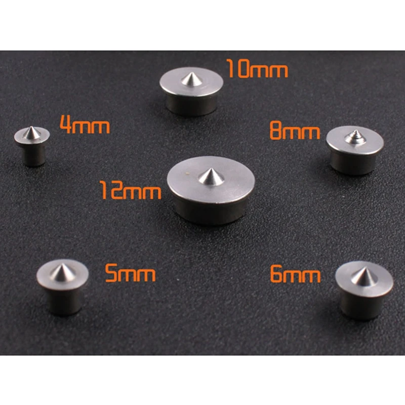 6PCS Dowel Tenon 4-12Mm Dowel Cabinet Drawer Stainless Steel Pin Locator Joint Alignment Pin Furniture Dowel Pin Sets