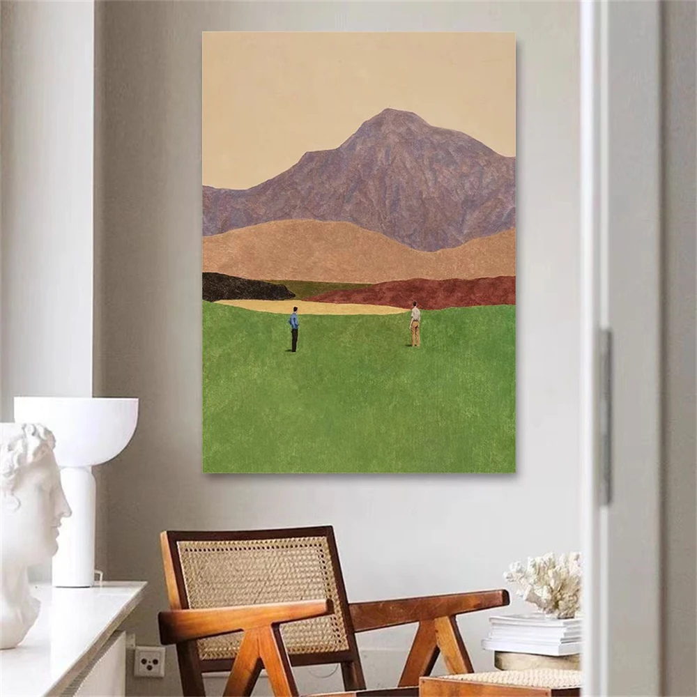 Frameles 100% Handpainted Oil Painting On Canvas Knife Thick Landscape Modern Wall Art Picture For Room Handmade Home Decor Gift