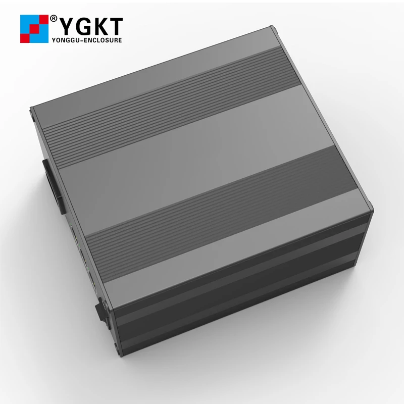 Yonggu Anodized Extrusion Heat Sink Housing Split Type Meter Control Box Extruded Aluminum Electronic Enclosure H29 145*85MM