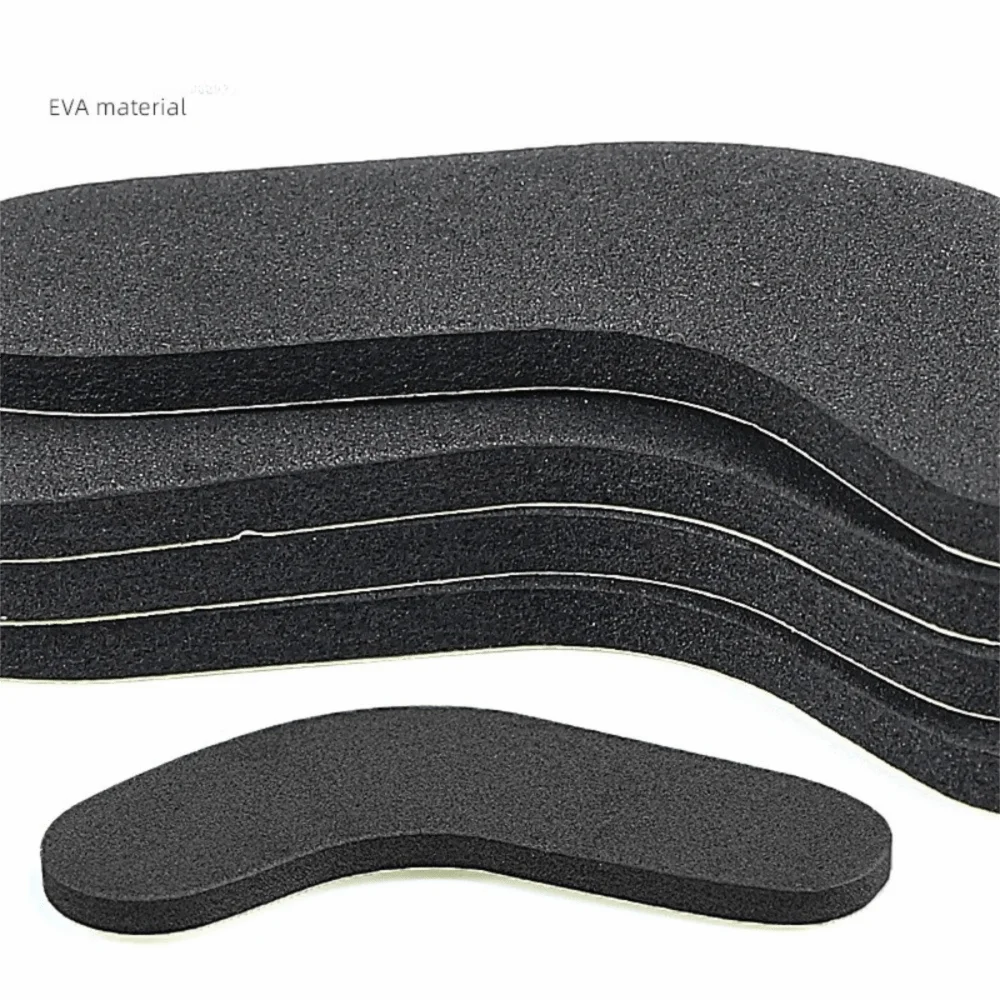 Self-Adhesive Gel Pad for Ski Boots Shock Absorption Curved Design Ski Boots Heel Protector Anti-Blister Soft Foam