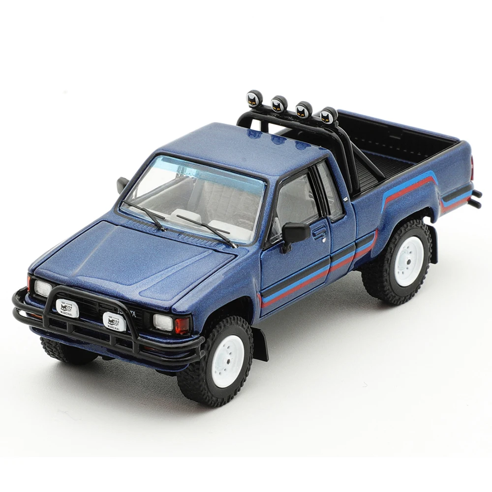 GCD 1/64 Toyota Hilux timón izquierdo camioneta modelo Diecast colección de coches estación de juguete vehículo con caja de exhibición regalos