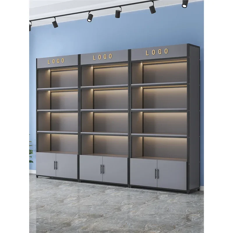 Shelf display cabinet product display cabinet supermarket store tobacco and alcohol cabinet office storage beauty salon sample