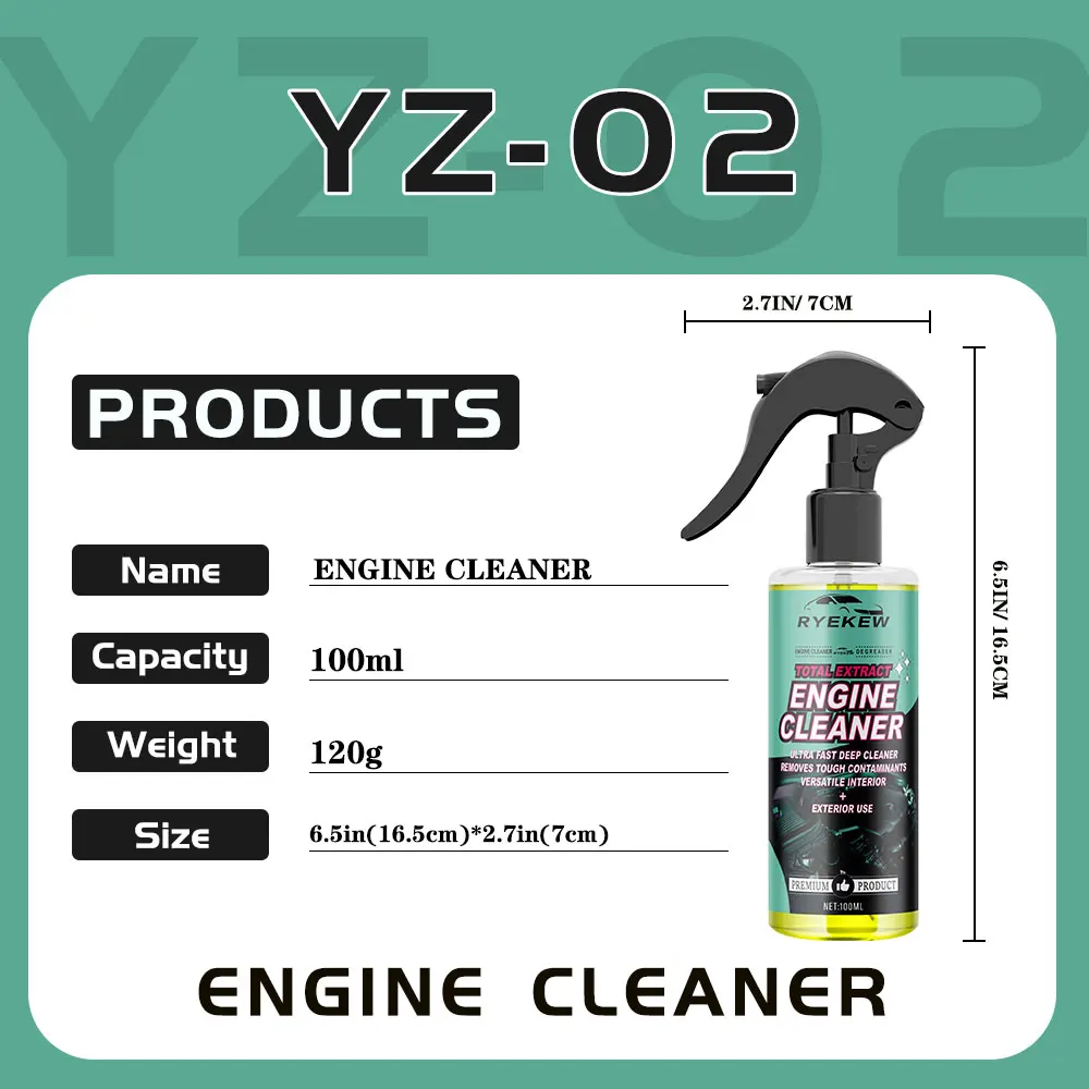 100ML Automotive Engine Detergent Degreasing Concentrate Wipes Cleaning Cabin Effectively Maintains Component Refurbishment