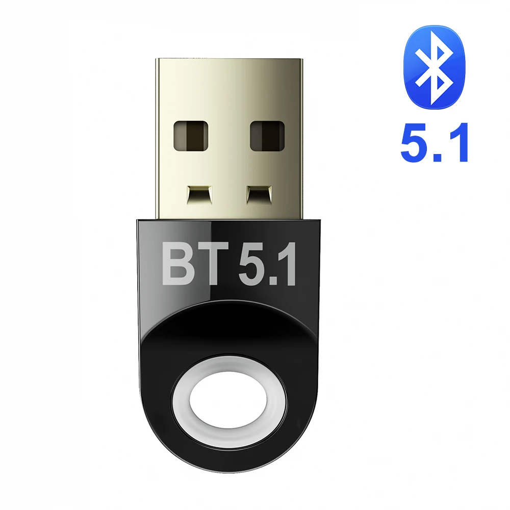 USB Bluetooth Adapter for PC 5.1 5.0 Bluetooth Dongle 5 0 Module Key Receptor BT Transmitter Aptx Receiver Audio for Computer