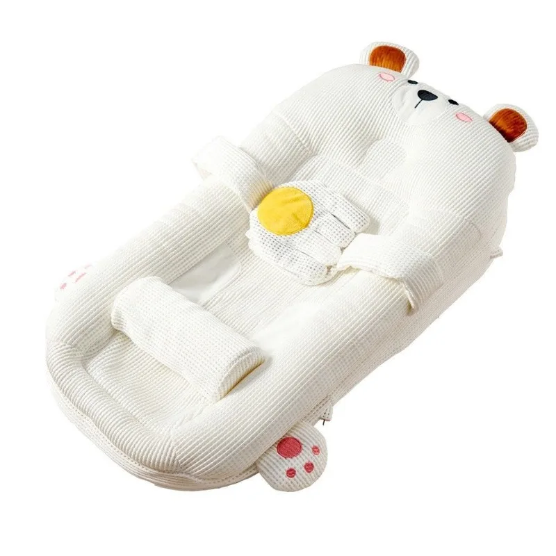 Crib Bed in Bed for Newborn Foldable Multifunctional Portable Removable Neonatal Pressure-Resistant Infant Sleeping Bed
