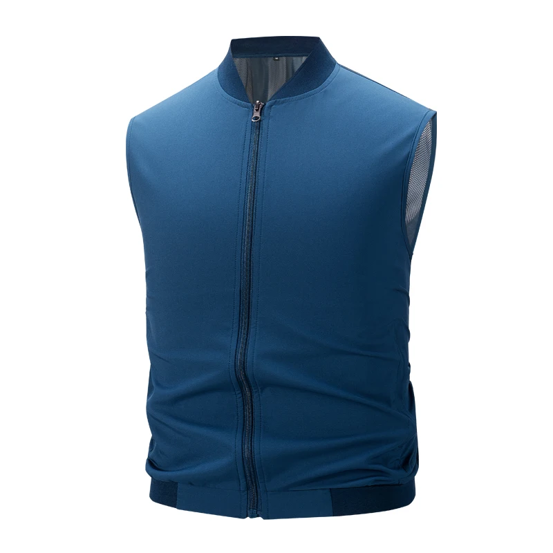 2025 Men Tank Tops Mesh Hollow Out Solid V Neck Sleeveless Summer Male Vests Streetwear Transparent Fashion Men Clothing