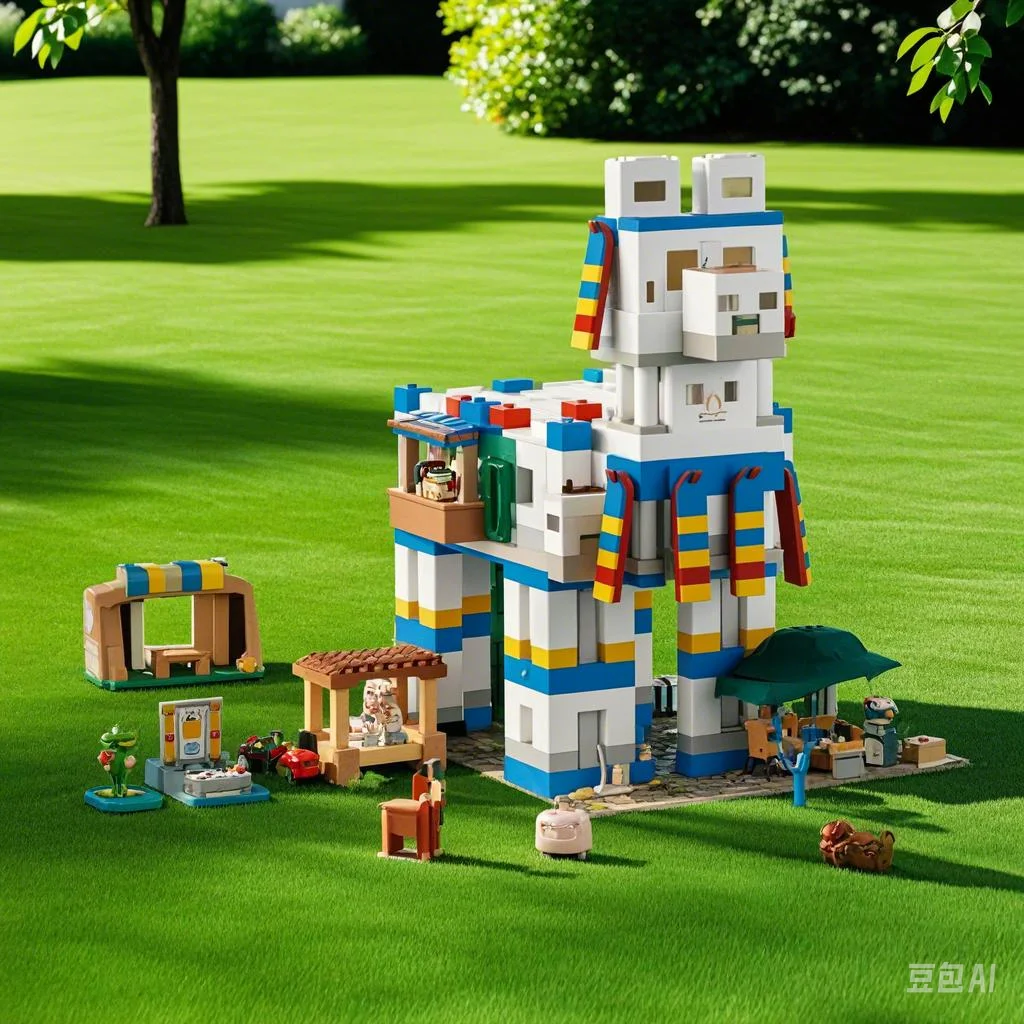 Neue Welt Alpaka Modell Bausteine Kinder Lernspielzeug Tier Ziegel kreative Spielzeuge Weihnachten