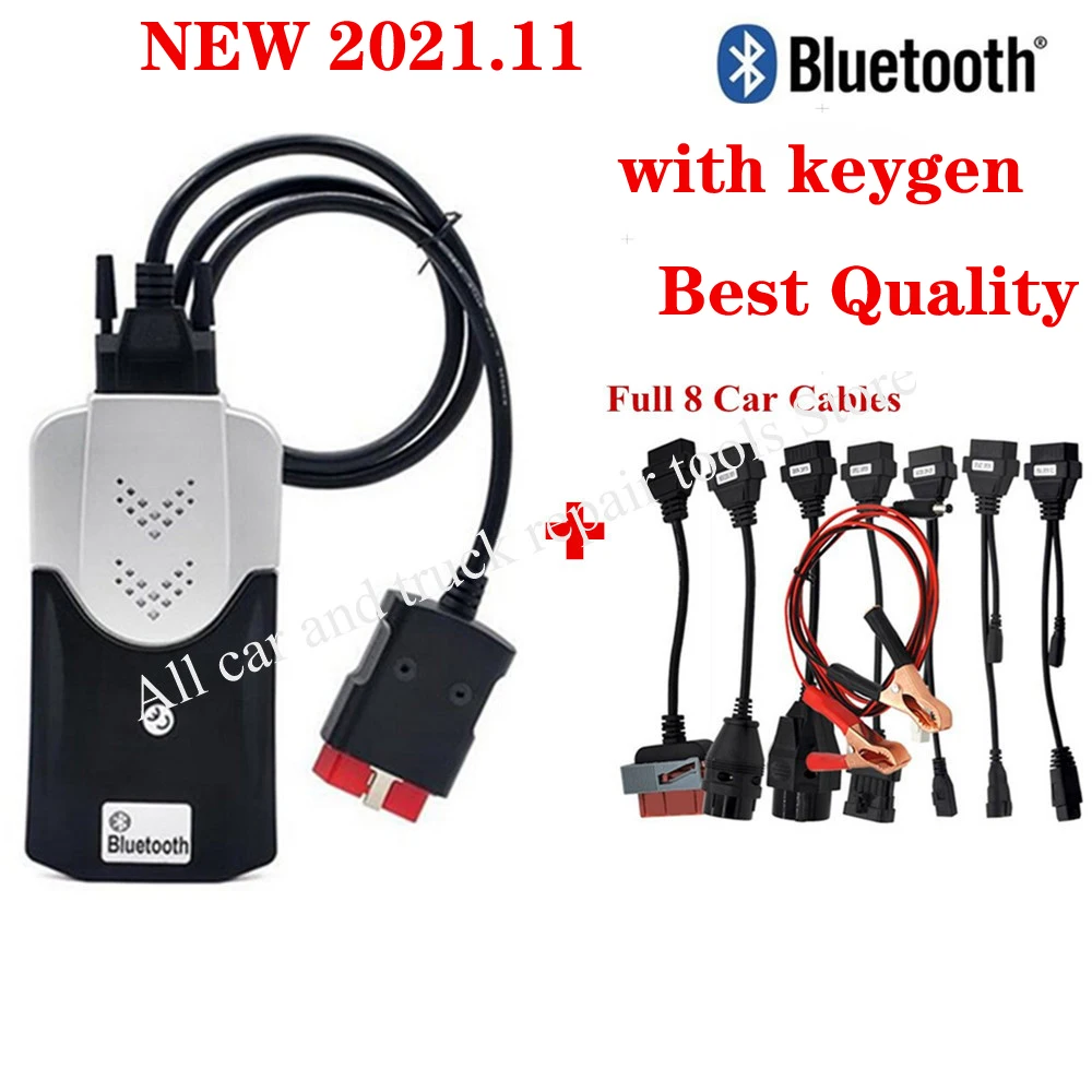 Новинка VCI 2021,11 VD DS 150E CDP Bluetooth 2017R3 генератор ключей для автомобиля Дельфин светодиодный Obd2 сканер аксессуары Obd диагностические инструменты