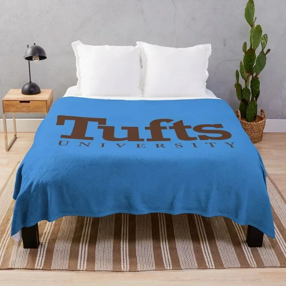 Tufts University Throw Blanket Summer Cool Breathable Blanket for Sleeping
