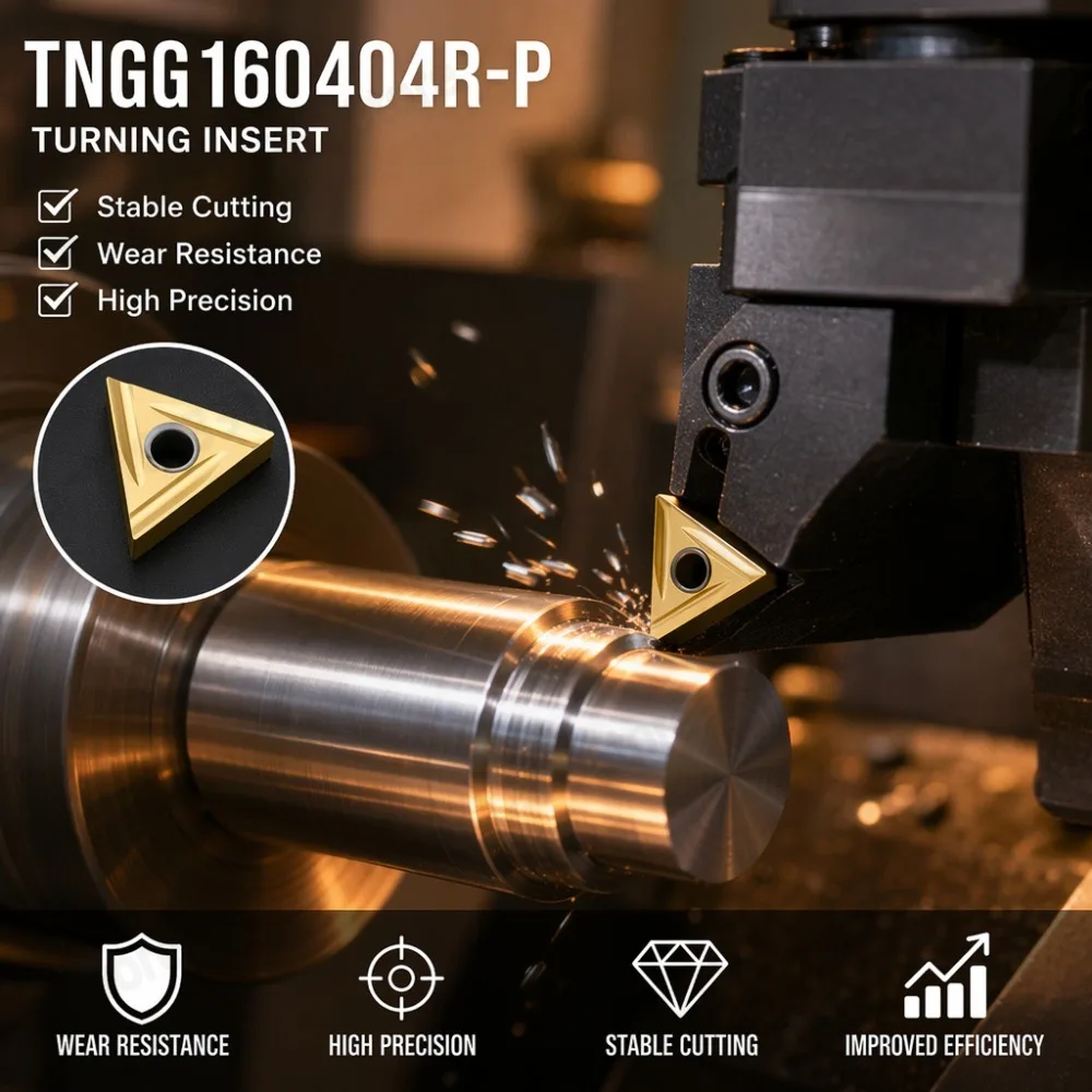 10-Piece TNGG160404R-P TNGG160404L-P  Cermet High Finish External Turning Tools, CNC Lathe Tools, Cutting, High Quality,