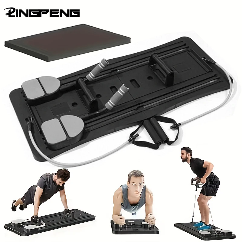 Pilates Reformer Pushup Board Rutschfeste faltbare Bauchtrainingsbretter Fitness ABS Roller Machine Tragbare Push-Ups-Ständer