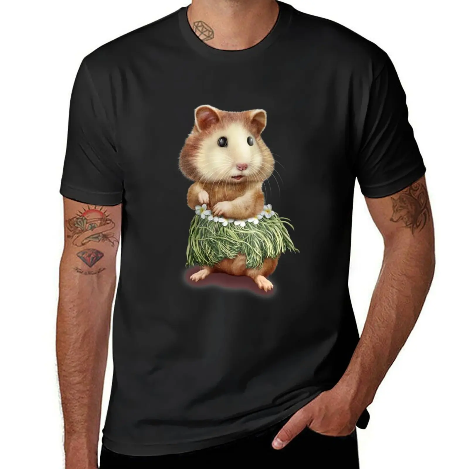 HAMSTER HULA T-Shirt oversized oversizeds clothes for men