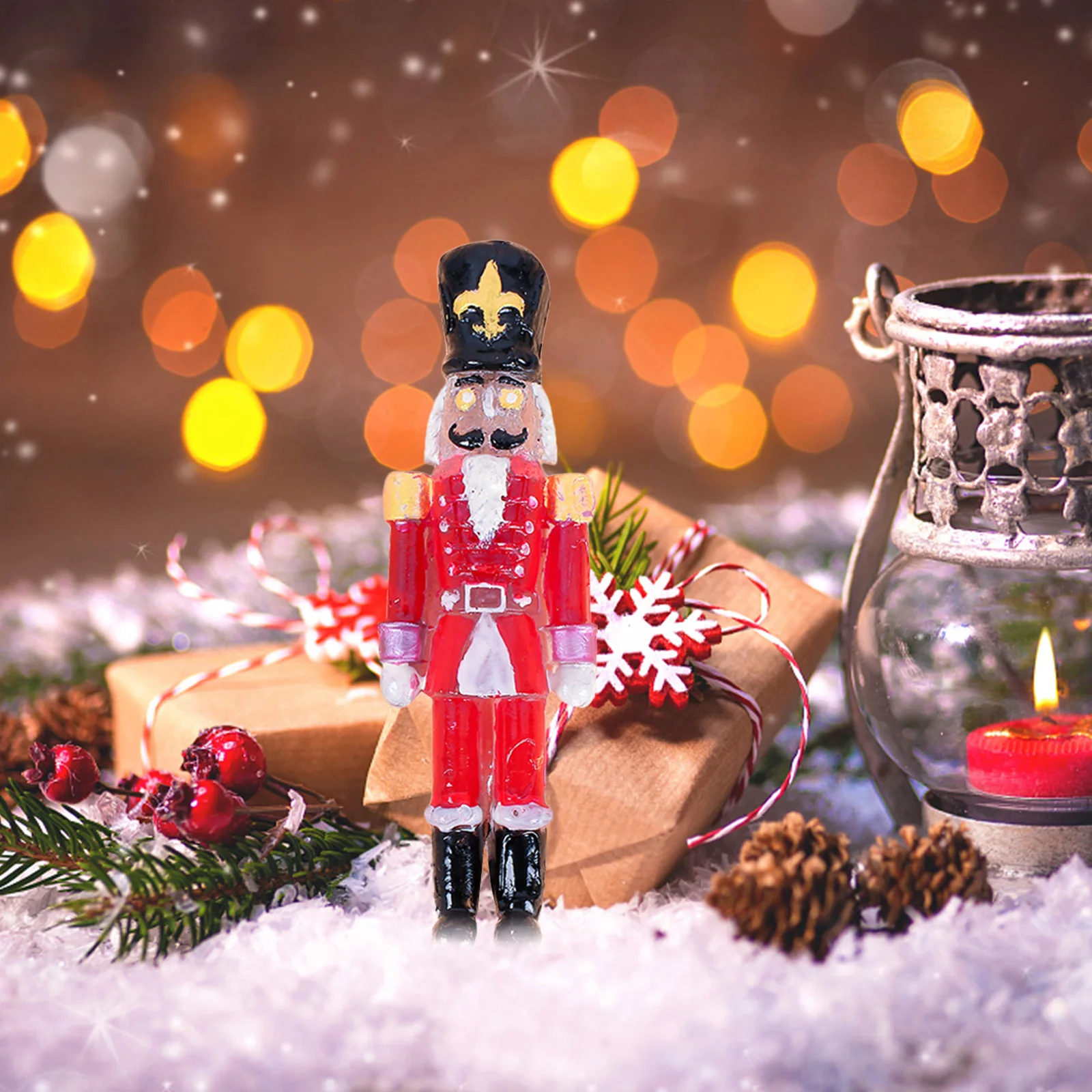 

2Pcs Christmas Silicone Mold Nutcracker Soldier Shape for DIY Craft Resin Casting Molds Holiday Decoration Home Festive Ornament