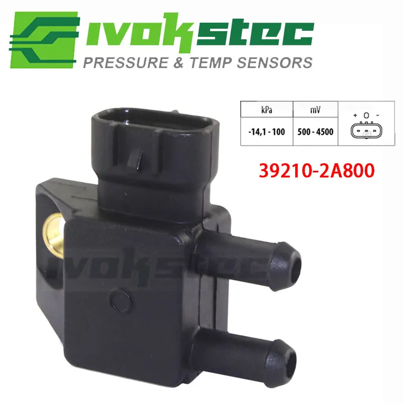 39210-2A800 DPF Sensor de presión diferencial o enchufe para Hyundai SantaFe Kia Rio Nissan Sportage Mitsubishi 227711AT0A 392102A800
