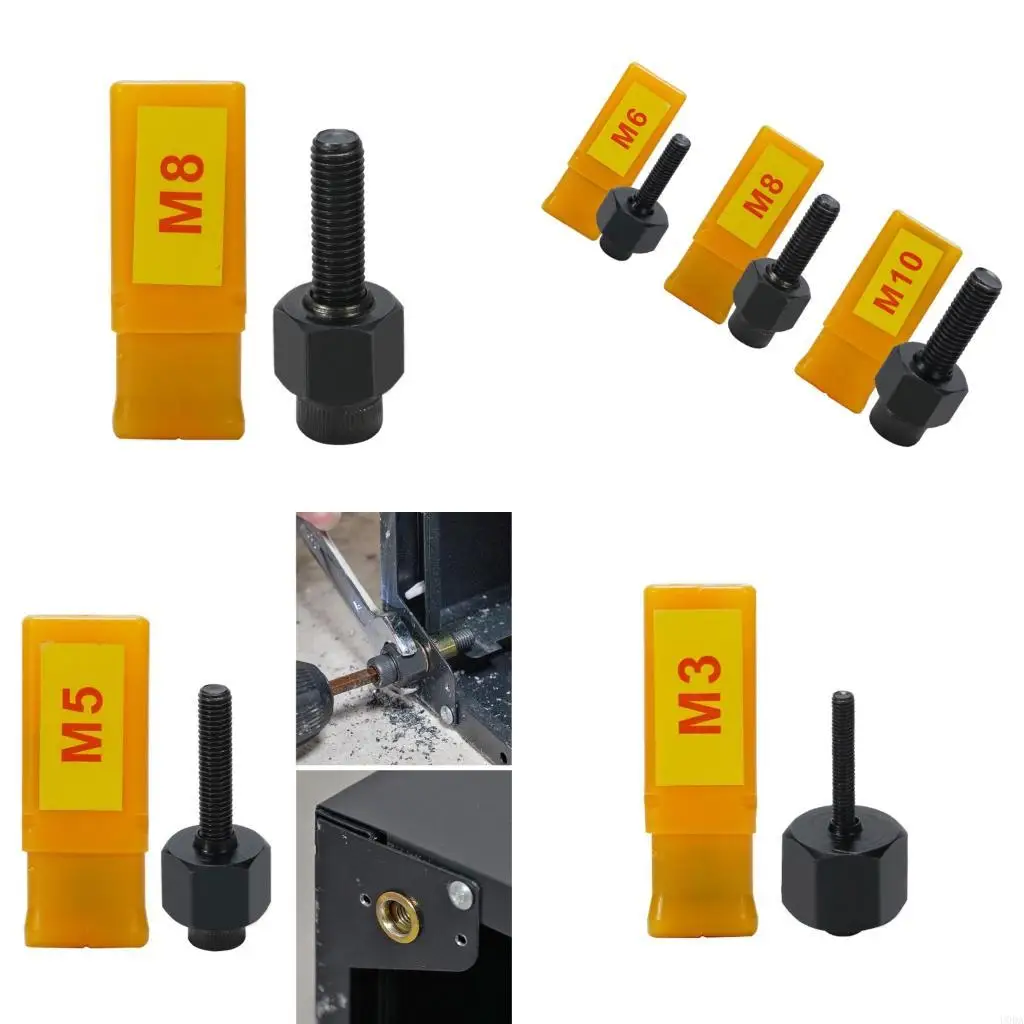 

Набор из 3 переносных заклепок-гаек диаметром от 3 до 10 мм идеально подходит для самостоятельного ремонта и домашнего ремонта.