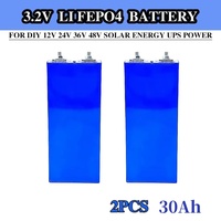 New 3.2V 20Ah-30Ah LiFePO4 Battery Cell Lithium Iron Phosphate Deep Cycles for DIY 12V 24V 36V 48V UPS Solar Power 25Ah