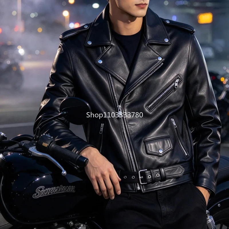 Men's Leather Jackets Autumn Casual Motorcycle PU Jacket Biker Leather Coats Brand Clothing Male Windbreaker Streetwear 4XL 3XL