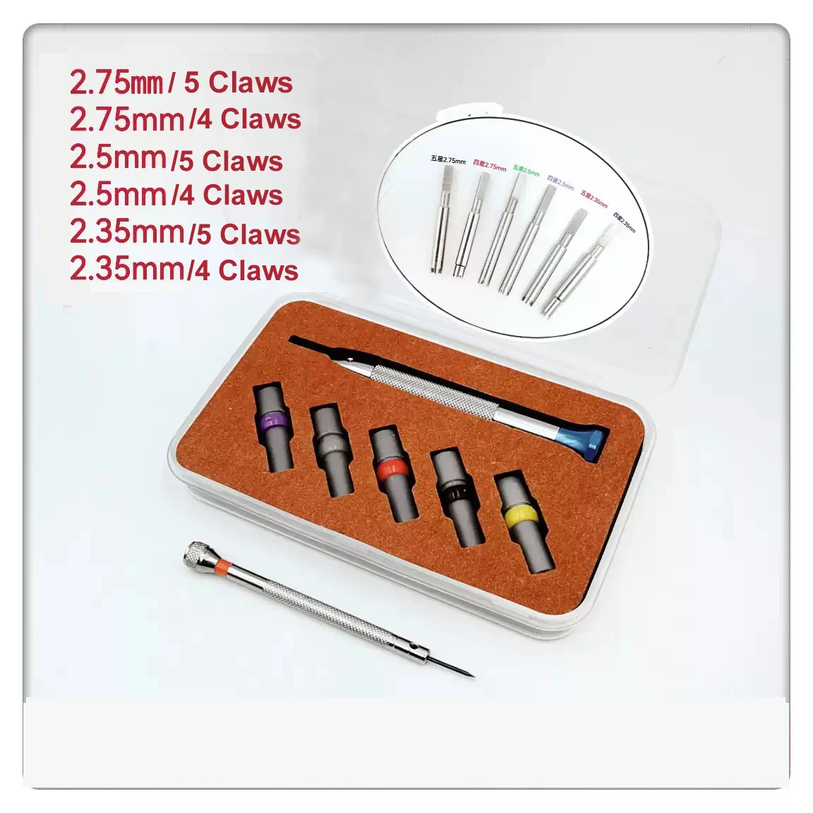 

Набор инструментов для ремонта часов Richard Miller, отвертка для часов, съемный ремешок, набор отверток для ремонта циферблата, пятизвездочный набор с четырьмя канавками