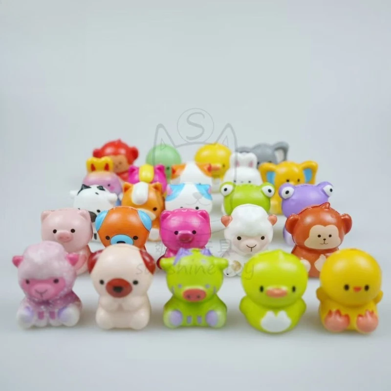 1 個ストレス解消おもちゃフワフワ漫画ツイストエッグ 24 動物 PU 遅いリバウンド混練おもちゃそわそわおもちゃ Juguetes 스트레스볼 장난감