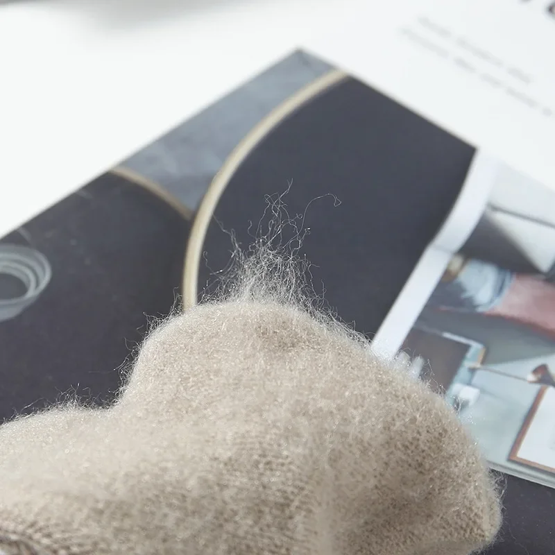 زوج واحد من القفازات الدافئة المحبوكة ذات الأصابع الكاملة، للجنسين، مناسبة لركوب الدراجات في الهواء الطلق في الخريف والشتاء