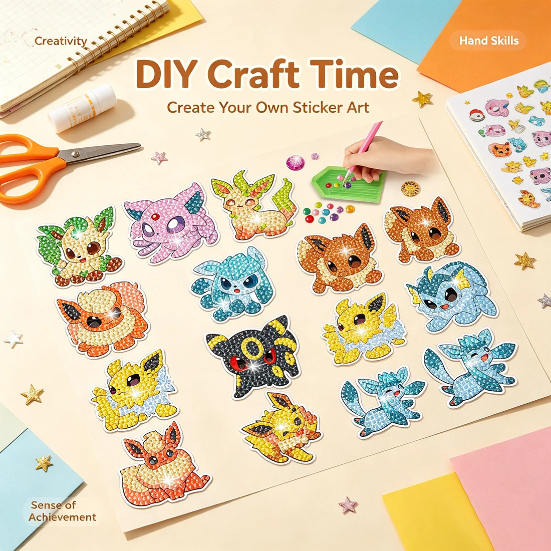 Zestaw naklejek do samodzielne – Art Craft Ideas For Kids recenzja i cena