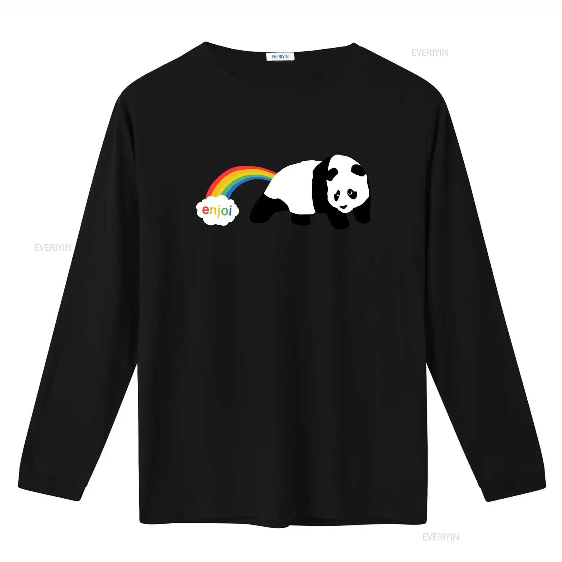 2000s Vintage Enjoi Skateboard Panda Rainbow T Shirt Size M vintage Washed Slightly homme Stylish Versatile Soft Unisex Casual