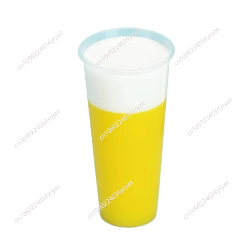 Modelo de simulación de bubble tea, tapa de leche, té con leche, hierba mágica quemada, bebida congelada, muestra de exhibición