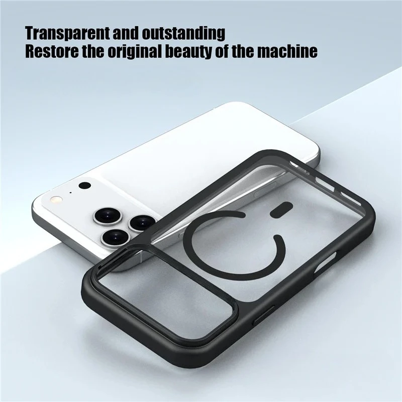 حافظة IP17 برتقالية جديدة لهاتف آيفون 17، اير 17، برو ماكس و16، 15، 14 بلس، 13 و12 موديلات. حافظة مغناطيسية متوافقة مع Magsafe