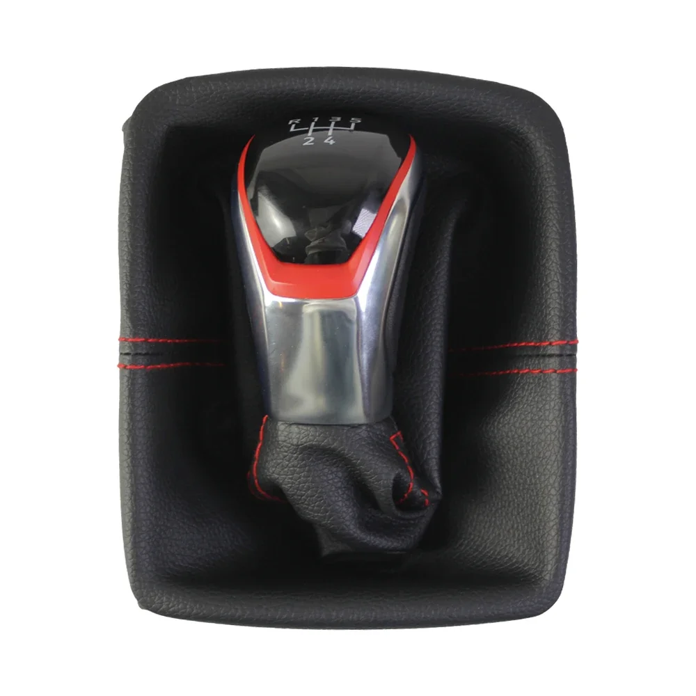 

Car Gear Shift Knob 5 6 Speed Assembly For Polo 9N 2002-2009 With Artificial Leather Cover Comfortable Handling