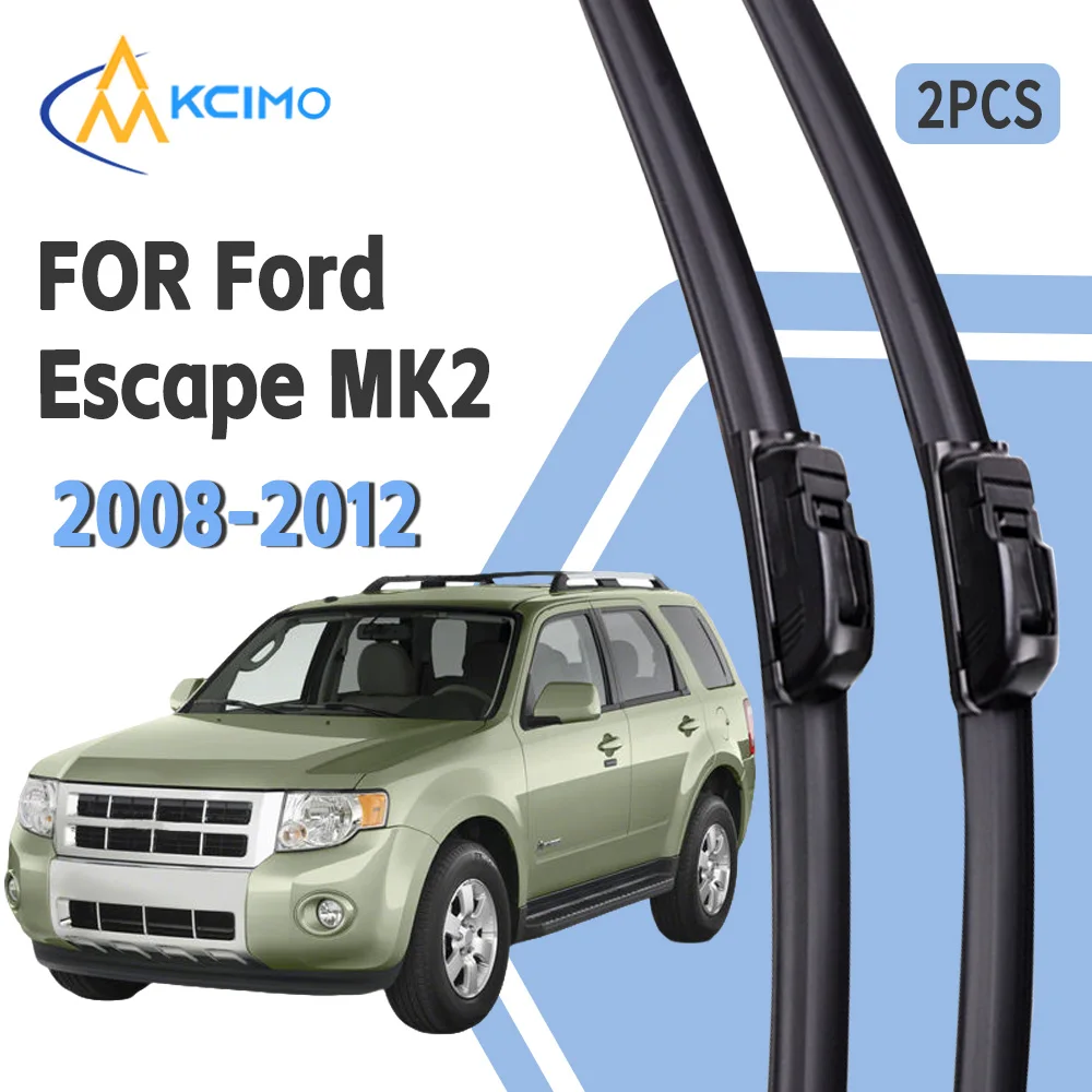 

Rubber Strip Car Windshield Wiper Blade For Ford Escape MK2 2008-2012 U Type Car Wiper High Clear Easy Installation All Seasons
