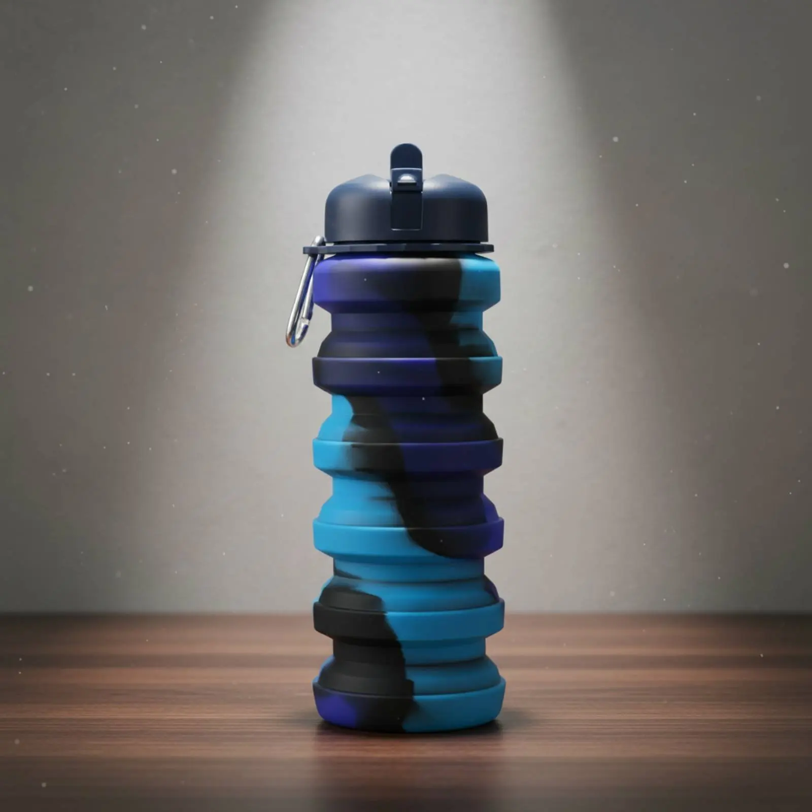 Folding Silicone Cup Space Saving Portable Silicone Cup Collapsible Travel Mug Reusable Drinkware Unique Shape for School - view 3