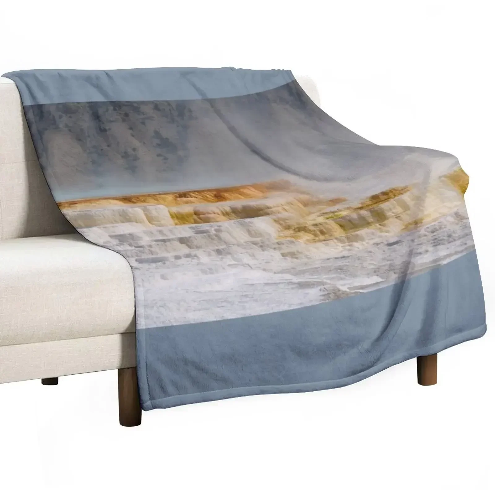 Thermal Terraces of Color Throw Blanket warm for winter Shaggy Decorative Sofa Designers Blankets