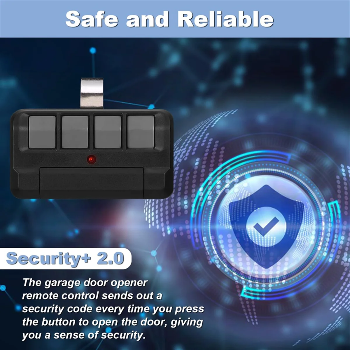 جهاز تحكم عن بعد لفتحة الباب T05C متوافق مع مفتاح Liftmaster/Chamberlain/Craftsman/Dip، يستبدل جهاز التحكم عن بعد 972LM/974LM/372LM/374LM #4