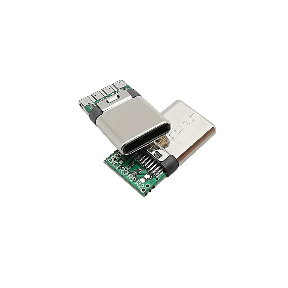 10 pz Type-C USB 3.1 24 Pin spina maschio tipo di saldatura connettore Jack terminali di coda tipo C cavo dati interfaccia accessori riparazione