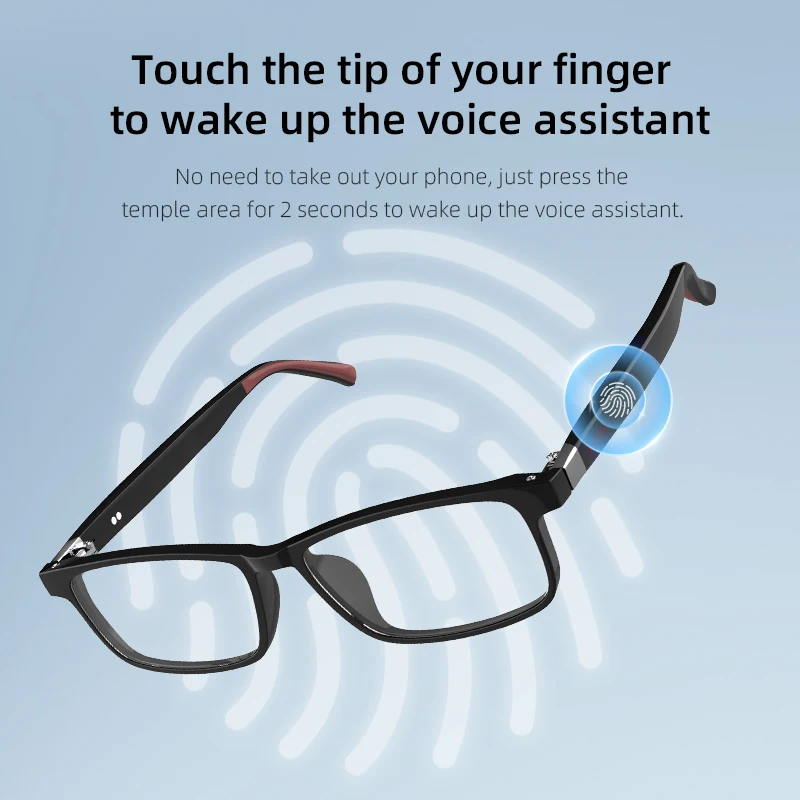 Smart Bluetooth Glasses Innovative Replaceable Frame New TR Square Detachable Bluetooth Glasses AI Translation G07 Glasses