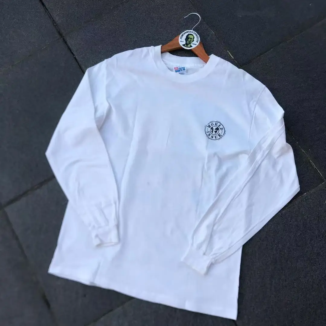 

Retro Harajuku Punk Casual Top Y2K Cotton Long Sleeve T-Shirt Gothic Streetwear Tee Hip Hop Graphic Print Oversized for Men