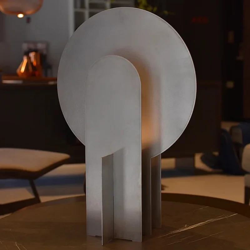 

Mid century table lamp Aluminum table lamp vintage Living Room Atmosphere Lamps creative night light Bedroom Bedside table lamp