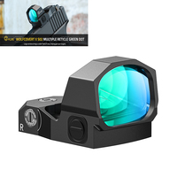 CVLIFE Scope Multiple Reticle Green Dot 3 MOA Dot & 40 MOA Circle Optic Reflex Sight with Adapter Plate for MOS & 21mm Picatinny