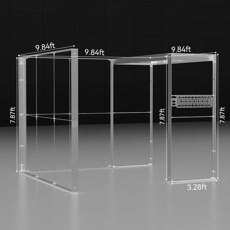 Scatola luminosa mobile SEGO in alluminio modulare di alta qualità 10x10ft Scatole luminose per esposizione di esposizioni commerciali Supporto per cabina espositiva facile da montare