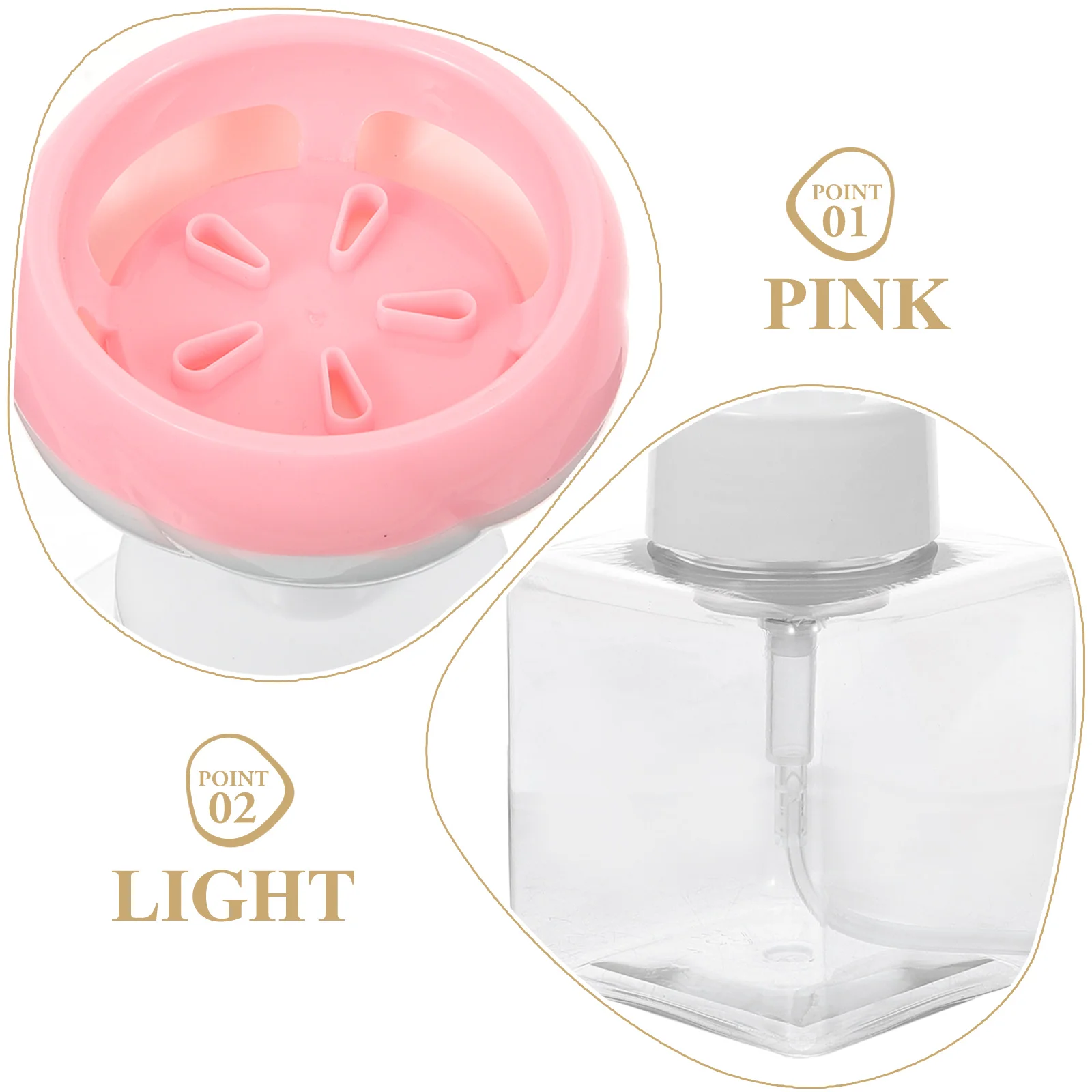 

Foaming Hand Dispenser 250ML Refillable Bathroom Kitchen Foaming Hand Soap Pump Pump Bottle Portable Practical Design