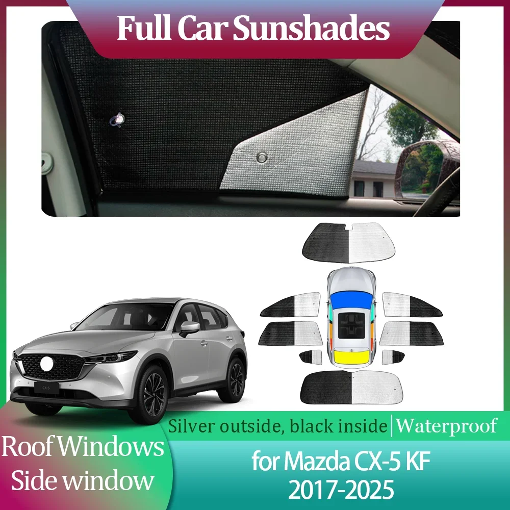 

For Mazda CX-5 KF CX5 2017 2018 2019 2020 2021 2022 2023 2024 2025 Windshield Curtain Windows Visor Accessories Car Sunshades