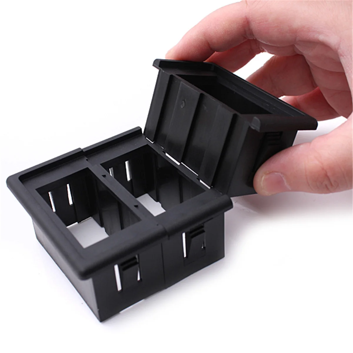Plastic 6 Position Rocker Switch Panel Housing Designed for Use with Momentary and Maintained Rocker Switches in Marine Systems