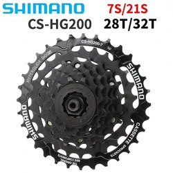 SHIMANO Tourney HG200 7 Speed 12-28T/12-32T Cassette CS-HG200-7 For MTB Mountain Bike Bicycle Rust-resistant Surface Treatmen