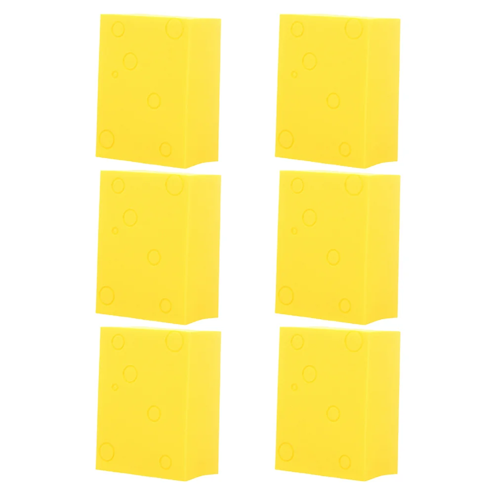 

6Pcs Dry Wet Use Sponge Cheese Shape Makeup Puff Facial Foundation Beauty Sponge Blending Tool Puff Tool