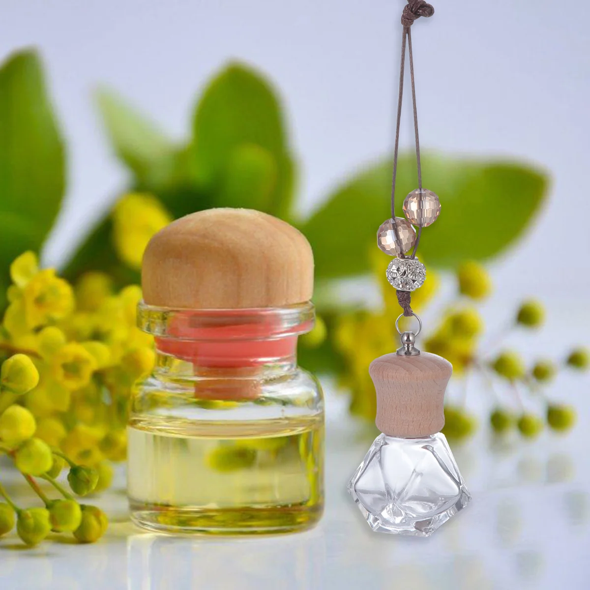 2 Pcs Empty Perfume Bottle Accessories for Bathroom Car Air Freshners Auto Freshener Aromatherapy