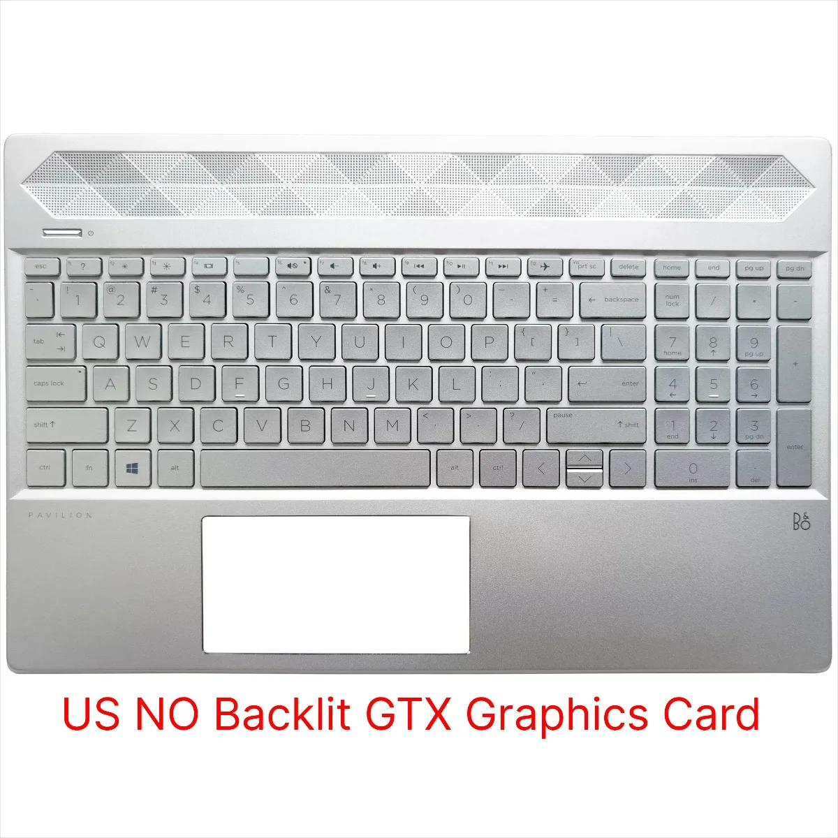 New For HP Pavilion 15-CS 15-CW TPN-Q208 Q210 Reolace Laptop US Backlit Keyboard Plalmrest Upper GTX Graphics Card Silver/Gold