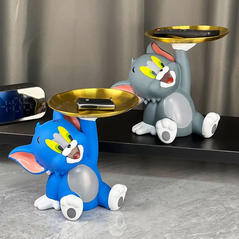 

New Cat and Mouse Tom Cat Entrance Key Desktop Storage Decoration Home Living Room Decorations housewarming New Home Gifts doll