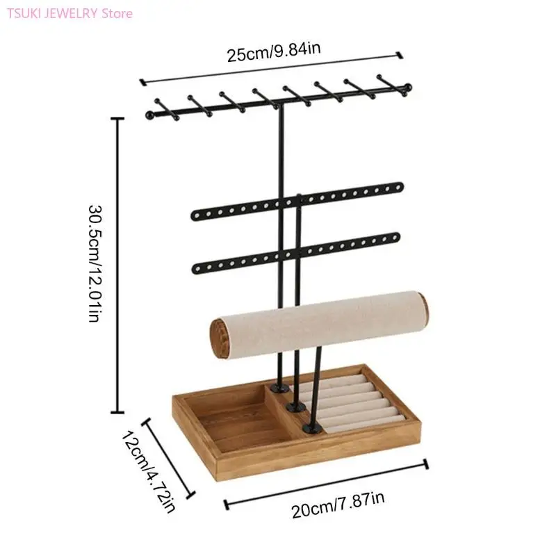 62KE مجوهرات منظم المجوهرات تخزين الحامل المجوهرات عرض حامل حامل