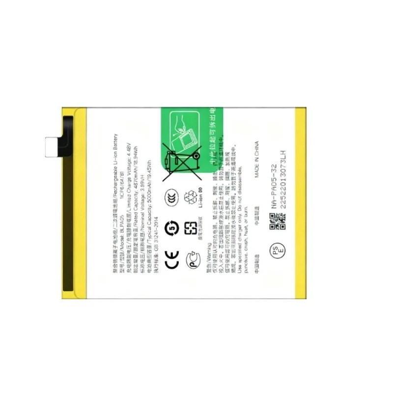 新しくアップグレードされた BLPA05 5000mAh OPPO Reno 10 4G/Reno 10 Pro/A2 Pro 高容量バッテリー + ツール