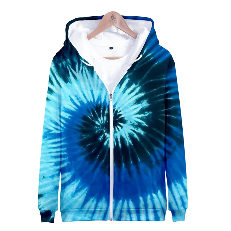 Colorful Spiral Dizzy Pattern Hoodie Men Women Optical Illusion Hoodies Sweatshirt Harajuku Tie Dye Jacket Coat Clothes